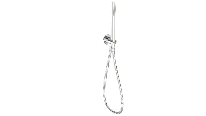 TUBE HAND SHOWER ON WALL OUTLET BRACKET CHROME & COLOURED FIL Kitchen Bathroom