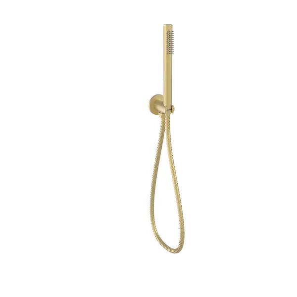 TUBE HAND SHOWER ON WALL OUTLET BRACKET CHROME & COLOURED FIL Kitchen Bathroom