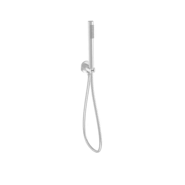 TUBE HAND SHOWER ON WALL OUTLET BRACKET CHROME & COLOURED FIL Kitchen Bathroom