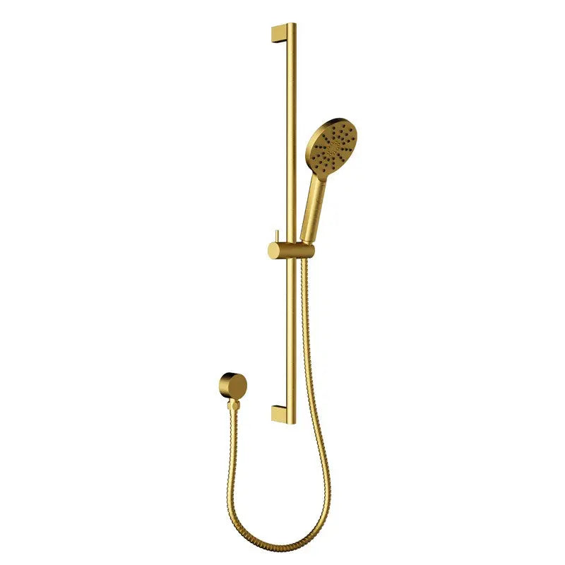 CORA ROUND SLIDING SHOWER RAIL WITH HAND SHOWER CHROME & COLOURED ACL