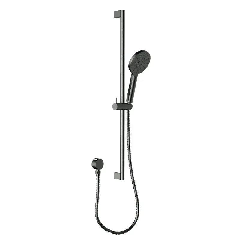 CORA ROUND SLIDING SHOWER RAIL WITH HAND SHOWER CHROME & COLOURED ACL