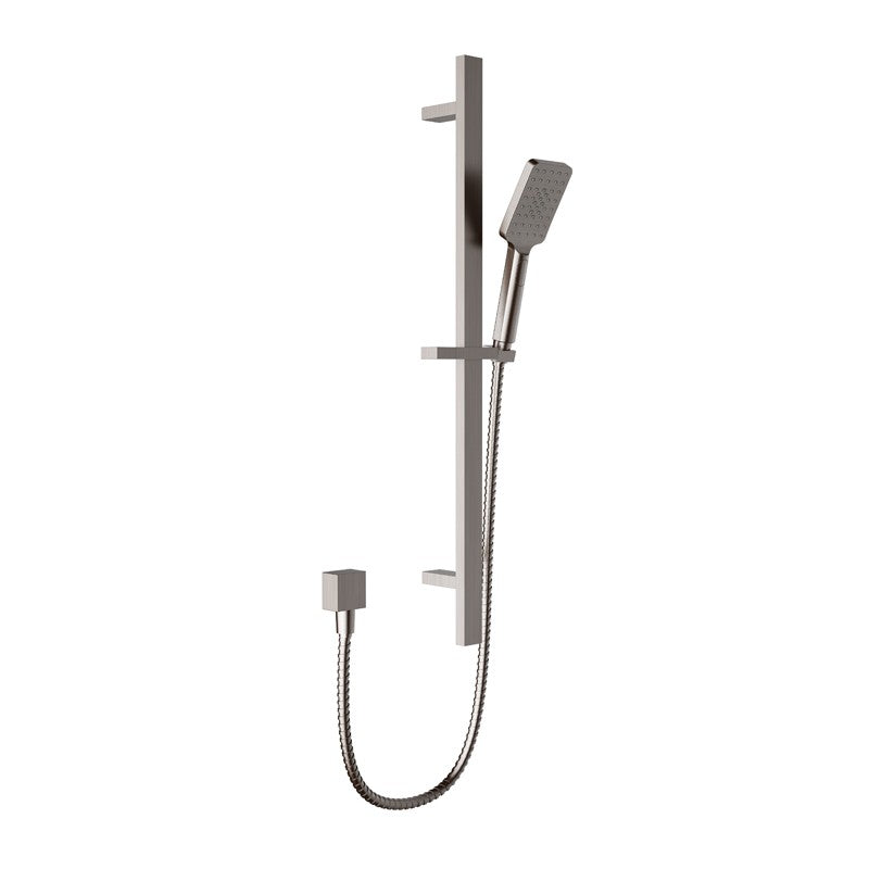 EDEN SQUARE SLIDING SHOWER RAIL WITH HAND SHOWER CHROME & COLOURED