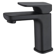 EDEN SOFT SQUARE BASIN MIXER CHROME / MATTE BLACK FIL Kitchen Bathroom