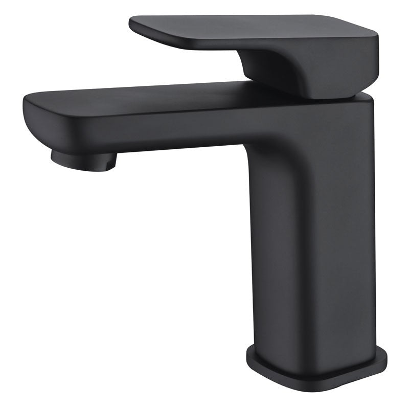 EDEN SOFT SQUARE BASIN MIXER CHROME / MATTE BLACK