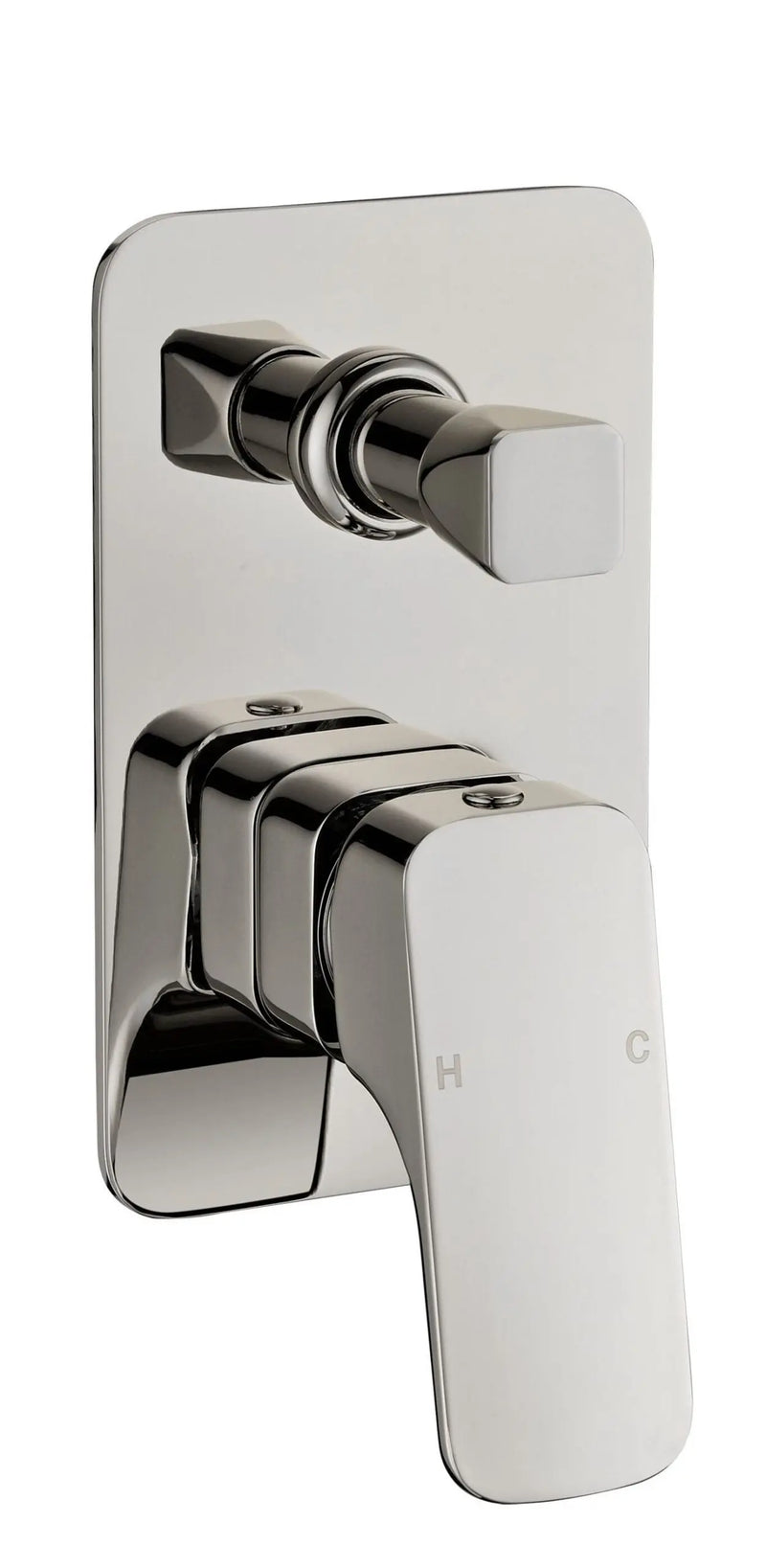 NOVA WALL MIXER WITH DIVERTER CHROME AND COLOURED FIL Kitchen Bathroom