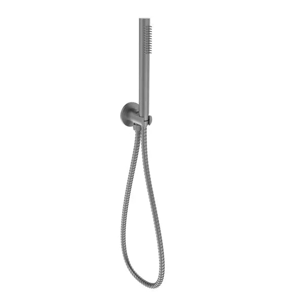 TUBE HAND SHOWER ON WALL OUTLET BRACKET CHROME & COLOURED FIL Kitchen Bathroom
