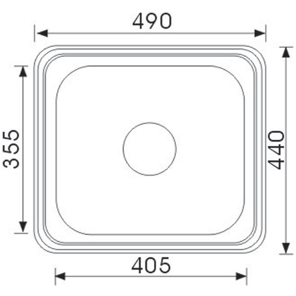 SINGLE KITCHEN SINK STAINLESS STEEL