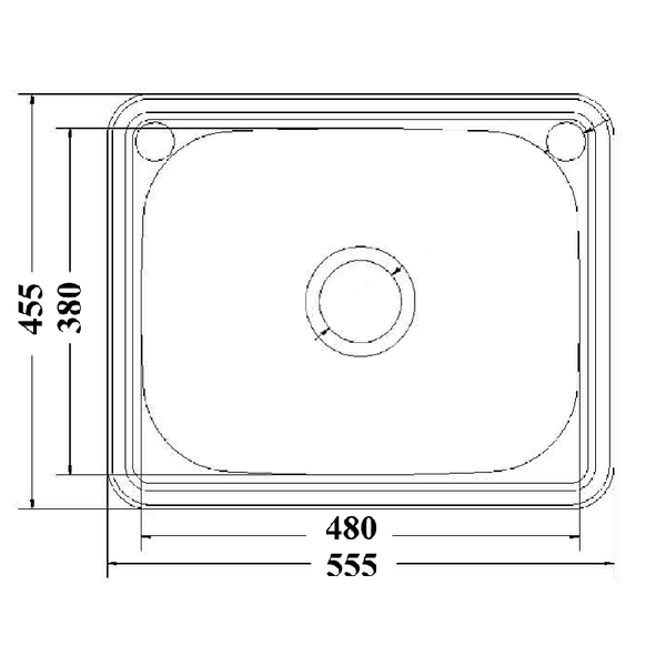 EDEN 35L SINGLE LAUNDRY SINK STAINLESS STEEL