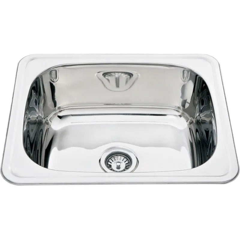EDEN 45L SINGLE LAUNDRY SINK STAINLESS STEEL FIL Kitchen Bathroom