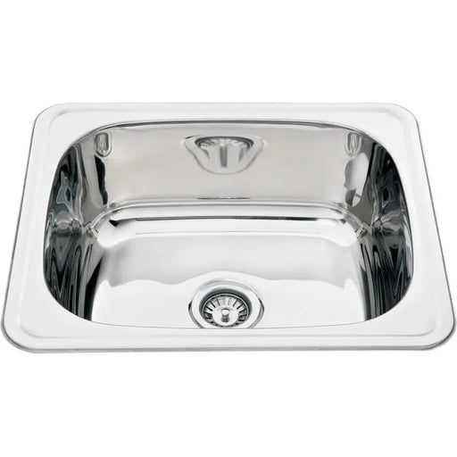 EDEN 45L SINGLE LAUNDRY SINK STAINLESS STEEL FIL Kitchen Bathroom