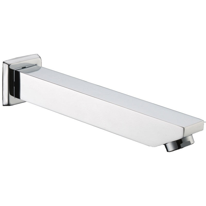 YALE SQUARE BATH SPOUT 200MM CHROME