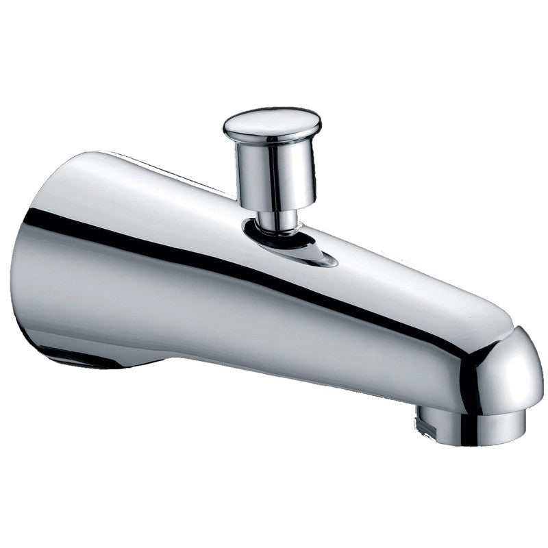 YALE ROUND BATH SPOUT WITH DIVERTER CHROME