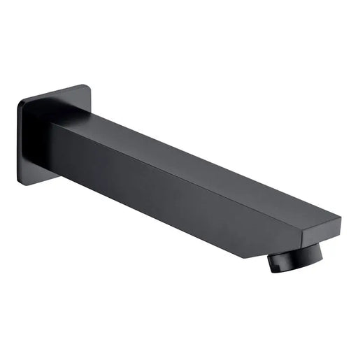 YALE SQUARE BATH SPOUT 200MM MATTE BLACK FIL Kitchen Bathroom