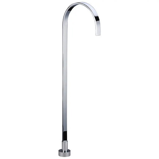 YALE RECTANGLE FLOOR-MOUNTED BATH SPOUT CHROME / MATTE BLACK FIL Kitchen Bathroom